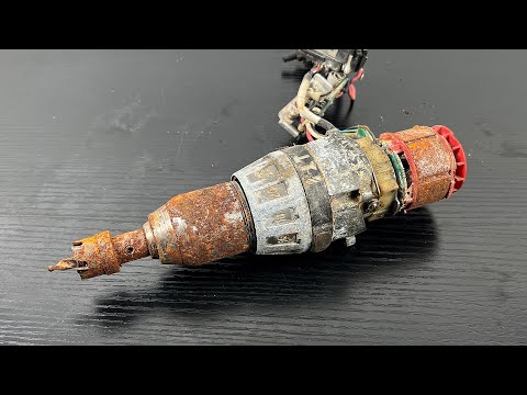 Restoration of Cordless Hammer Drill  Milwaukee M18 - 2604