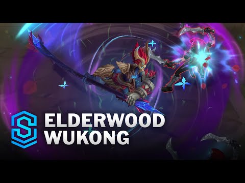 Elderwood Wukong Skin Spotlight - Pre-Release - PBE Preview - League of Legends