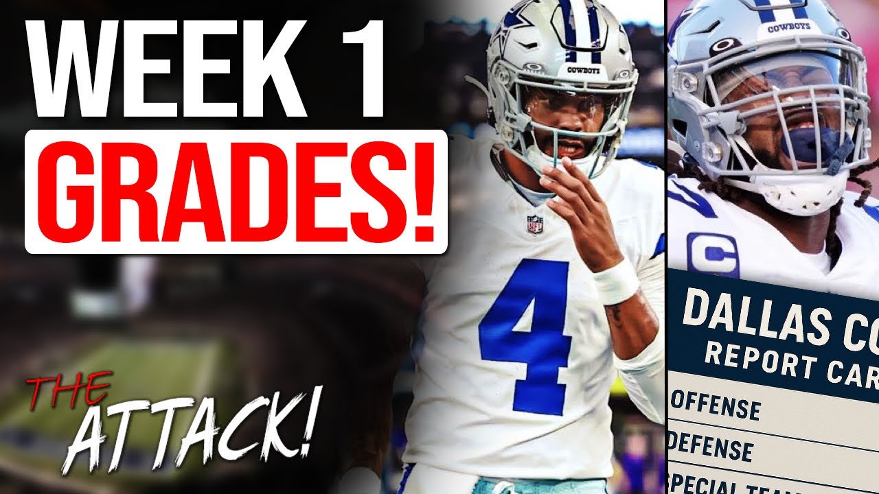 Dallas Cowboys WEEK 1 GAME GRADES! Dak Prescott SHINES, Defense ADJUSTS!
