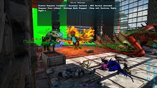 【ARK・公式】閉幕の瞬間　公式レガシーサーバー最終日　／　マイク音声はありません。　いつも通りに餌をやって拠点周辺を見回る程度だと思います。【サーバー・シャットダウン】