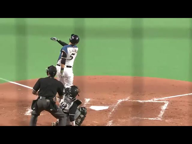 【4回裏】これは特上寿司!! ファイターズ・レアード 左翼席へ特大20号2ラン!! 2016/6/12 F-T