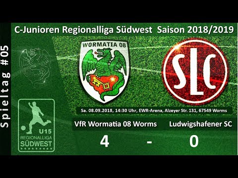 Spieltag 05: VfR Wormatia 08 Worms U15 - LSC Ludwigshafen U15 - Torshow 4:0 (3:0) 08.09.2018