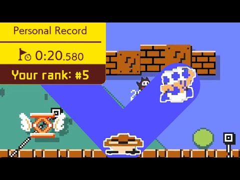 20 Seconds Ninji Speedrun Guide on '35th Anniversary Auto-Mario' | Super Mario Maker 2