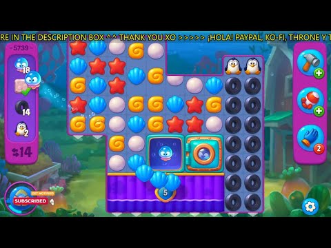 Fishdom lvl 5739-5741 👀 Can you beat this puzzle level?🔥Gameplay #522