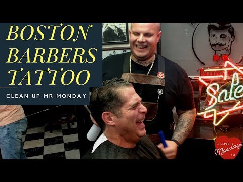Boston Barbers & Tattoo clean up Mr. Monday