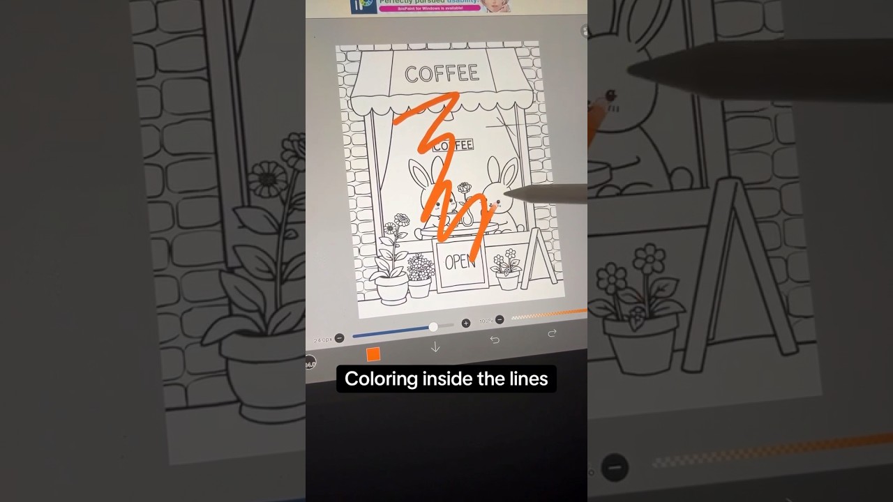 How to color inside the lines on ibis paint x ipad