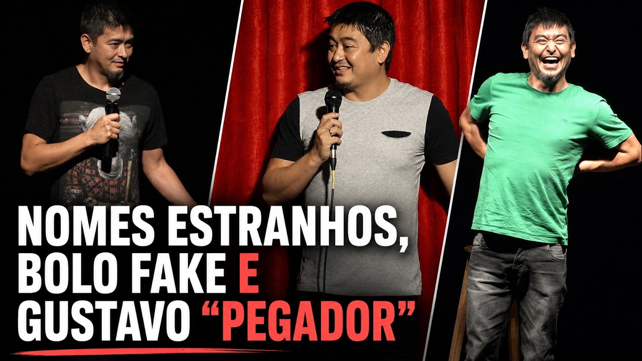 NOMES ESTRANHOS BOLO FAKE E O GUSTAVO PEGADOR | André Santi | Stand Up Comedy