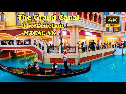 🇲🇴 The Grand Canal Shoppes at The Venetian Casino Macau 4K Walking Tour 2026