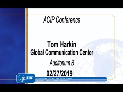 February 2019 ACIP Meeting - Welcome & Japanese Encephalitis