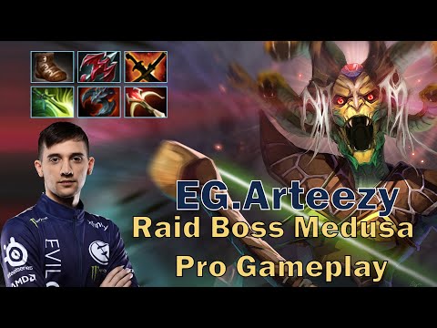 EG.Arteezy Medusa Raid Boss - Pro Gameplay