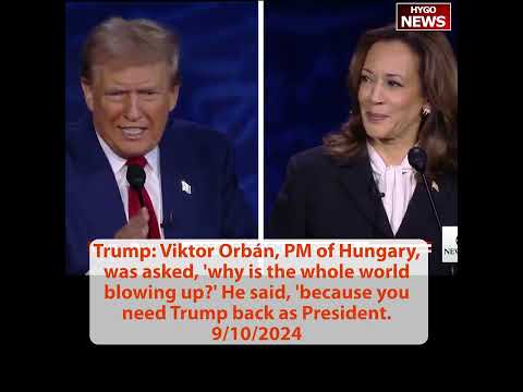 Trump UNLEASHED: I'm talking now, DOES THAT SOUND FAMILIAR? Viktor Orbán you need Trump back