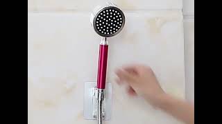 Držák sprchové hlavice – samolepicí, s hačky