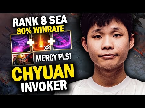 RANK 8 SEA 80% WINRATE INVOKER CHYUAN | CRAZY GAME EPIC COMBO CATACLYSM - DOTA 2 INVOKER 7.20E