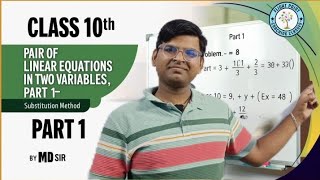 Download the video "Pair of Linear Equations in two Variables. part-1 class -10th batch2025-26 #CBSE#RBSE"