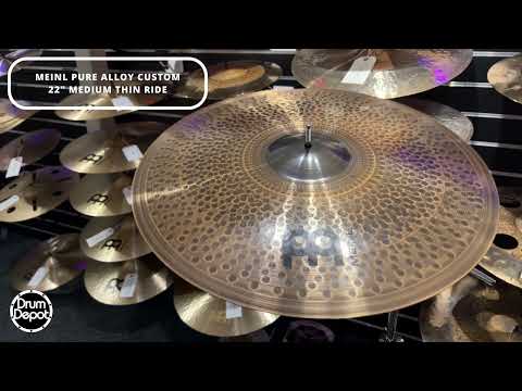Meinl Pure Alloy Custom 22″ Medium Thin Ride – PAC22MTR