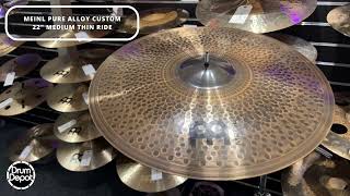 Video thumbnail for Meinl Pure Alloy Custom 22″ Medium Thin Ride – PAC22MTR by Drum Depot