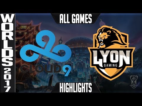 Cloud 9 vs Lyon Gaming Highlights ALL GAMES S7 Worlds 2017 Play in Grand Final 1 of 4 C9 vs LYN