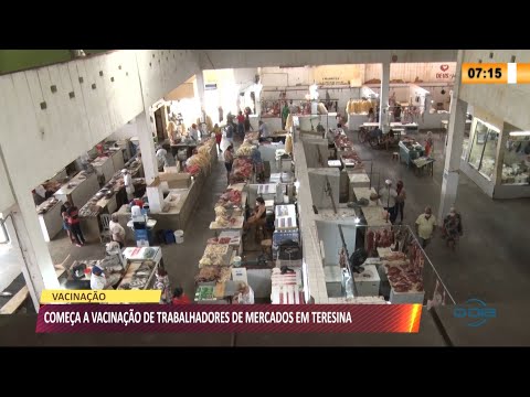 Começa vacinação para trabalhadores dos Mercados públicos 24 06 2021