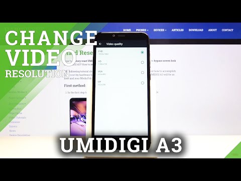 How to Set Up Video Resolution in UMIDIGI A3 - Change Video Resolution
