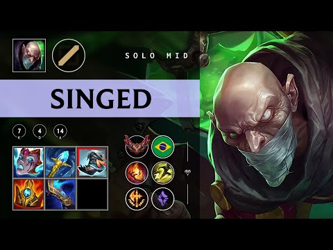 Singed Mid vs Yasuo - BR Grandmaster Patch 25.23