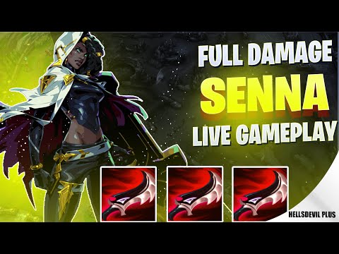 FULL DAMAGE SENNA 40K DAMAGE! - Wild Rift HellsDevil Plus Gameplay