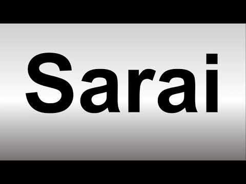 How to Pronounce Sarai (BIBLE)