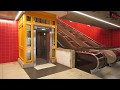 Sweden Stockholm Norsborg Subway Station Metro 1X Elevator 1X Inclined Elevator