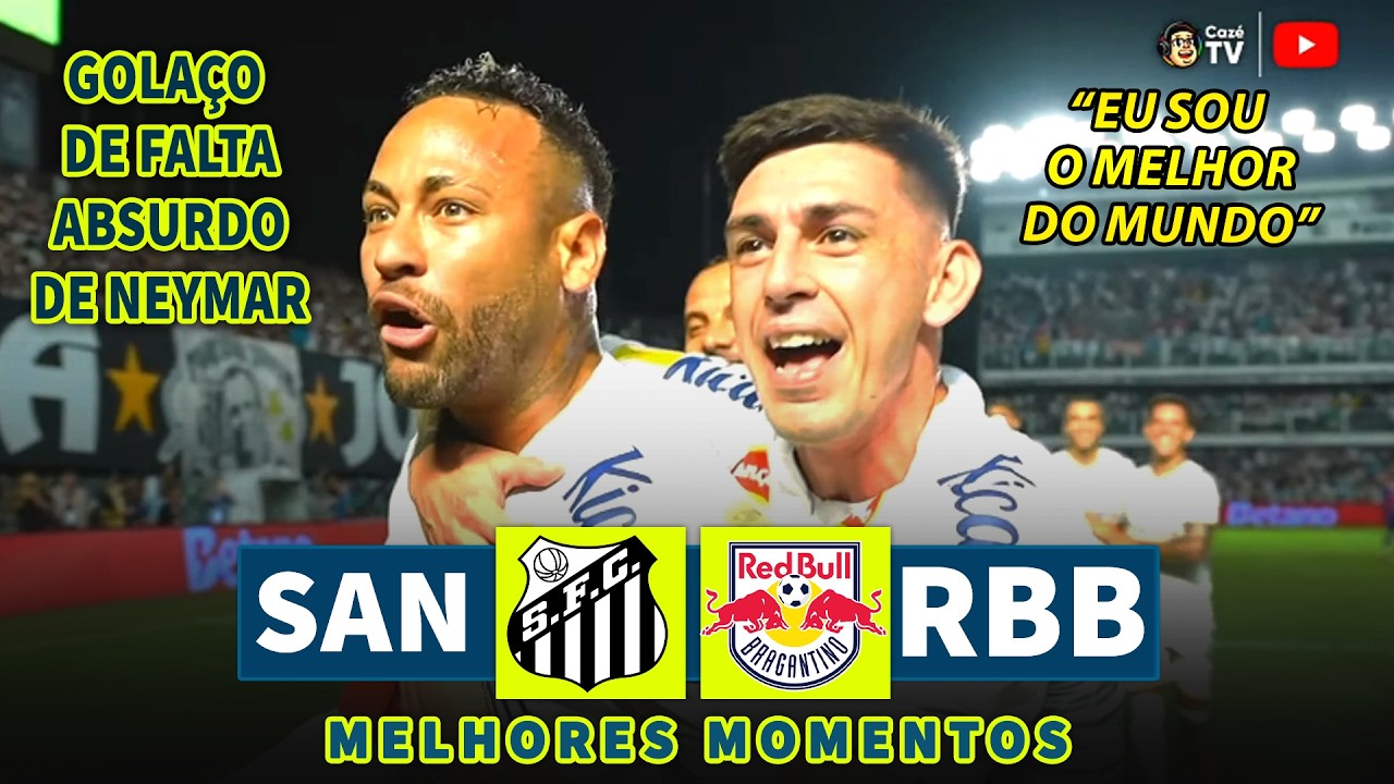 NEYMAR FEZ UM GOLAÇO ABSURDO DE FALTA E CLASSIFICOU O PEIXÃO PARA SEMIFINAL DO PAULISTÃO