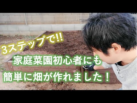 菜園を整理する