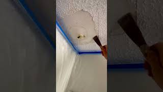 🚨How To Fix Popcorn Ceiling #PopcornCeilingRepair #diy.