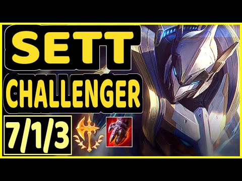 GOLDENGLUE (SETT) - 7/1/3 KDA CHALLENGER GAMEPLAY - NA