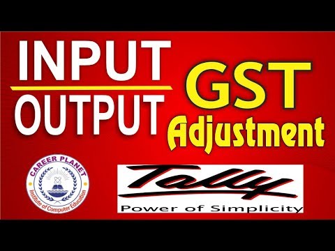 Input output GST Adjustment Entries in Tally ERP 9 Part 31|Tally GST for GST Return Adjustment