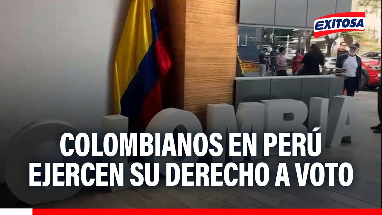 🔴🔵 Colombianos en Perú ejercen su voto para la primera vuelta de elecciones presidenciales