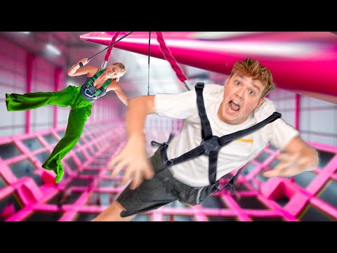 1 TAG in der GRÖßTEN TRAMPOLIN Halle! (wir fliegen)