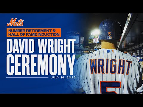 LIVE: David Wright’s Number Retirement & Mets Hall of Fame Induction | July 19, 2025