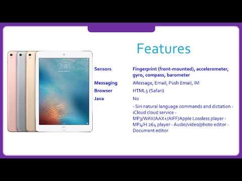 Apple iPad Pro 9.7 2016 Specification