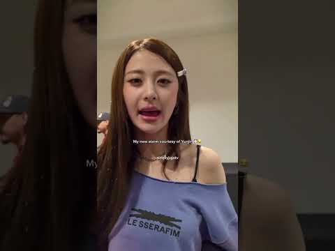 YUNJIN MORNING ALARM 🚨🗣️ #LESSERAFIM