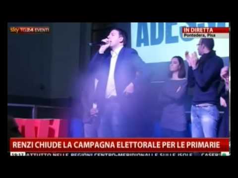 Matteo Renzi chiude la campagna elettorale a Pontedera - Youdem Tv