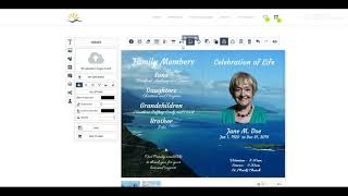 How to Create a Funeral Program and Thank you cards Tutorial