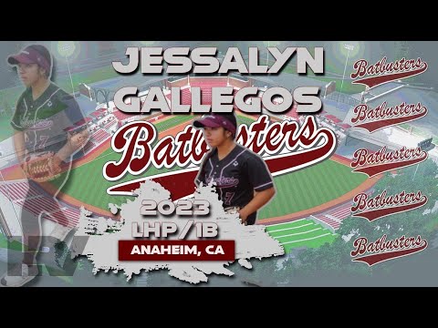 2023 Jessalyn Gallegos 🥎 Lefty Pitcher and 1B, Softball Skills Video - Batbusters Fullerton