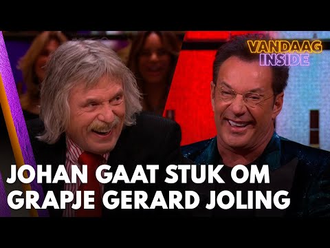 Johan gaat helemaal stuk om grapje Gerard Joling | VANDAAG INSIDE