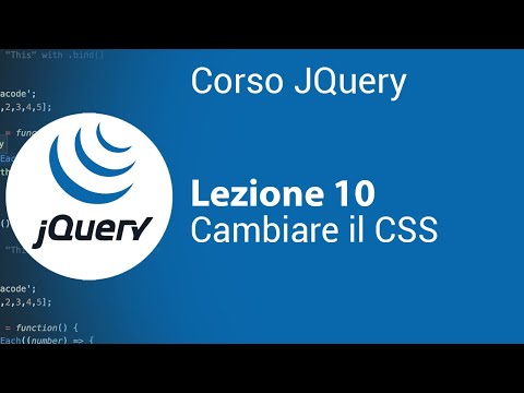 JQUERY Tutorial Italian 10 - Managing CSS Classes and Properties