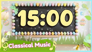 15 Minute Easter Classroom Timer with Classical Music 🐣🌼