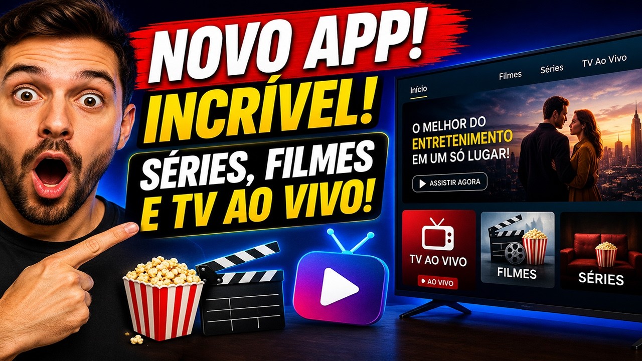 🔥 NOVO APP de FILMES e SÉRIES + TV AO VIVO! TESTEI ESSE APP DE FILMES, SÉRES E FIQUEI IMPRESSIONADO!