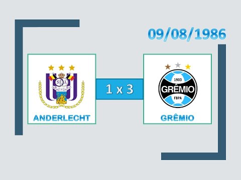 COMPACTO: Anderlecht 1 x 3 Grêmio - 09/08/1986 - Philips Cup