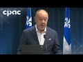Le ministre de la Santé du Québec Christian Dubé discute du projet de loi 106 – 19 août 2025