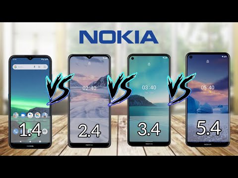 Nokia 1.4 VS Nokia 2.4 VS Nokia 3.4 VS Nokia 5.4 Full Comparison