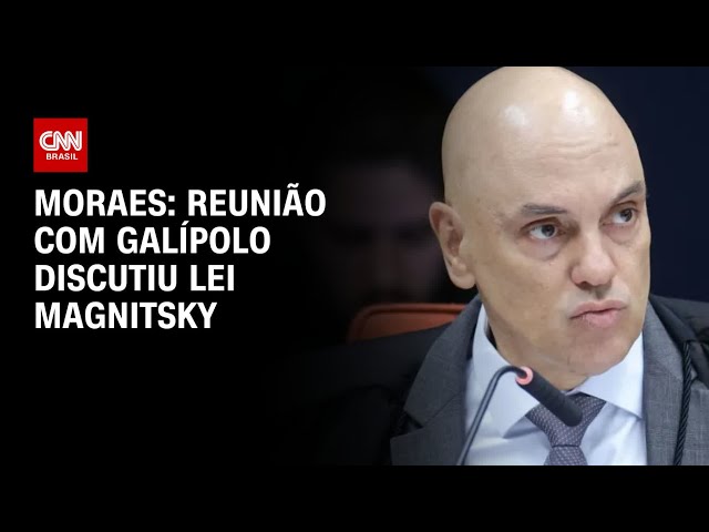 Moraes diz que reunião com Galípolo foi para discutir Lei Magnitsky | LIVE CNN