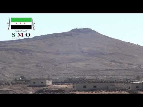 استهداف دشمة لقوات النظام بصاروخ تاو من قبل فرقة الحمزة في تل المال في محافظة درعا