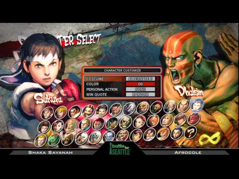 Battle For Seattle SSF4 Singles - Shaka Savanah vs Afrocole